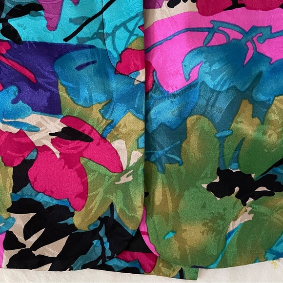 Anne Crimmins Umi Collection Silk Jacquard Floral Evening Blazer Jacket 10 - Picture 7 of 11